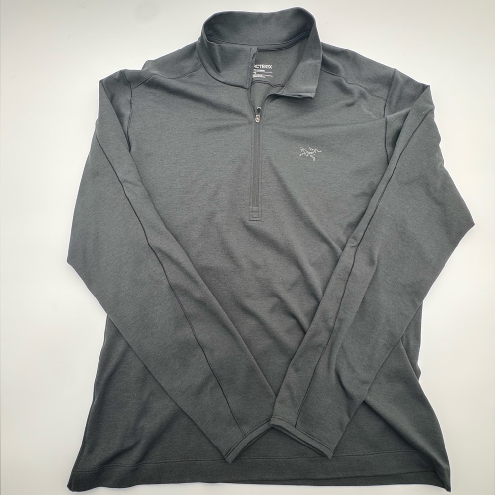 Arc’teryx Motus AR Quarter Zip Base Layer Black Size Large